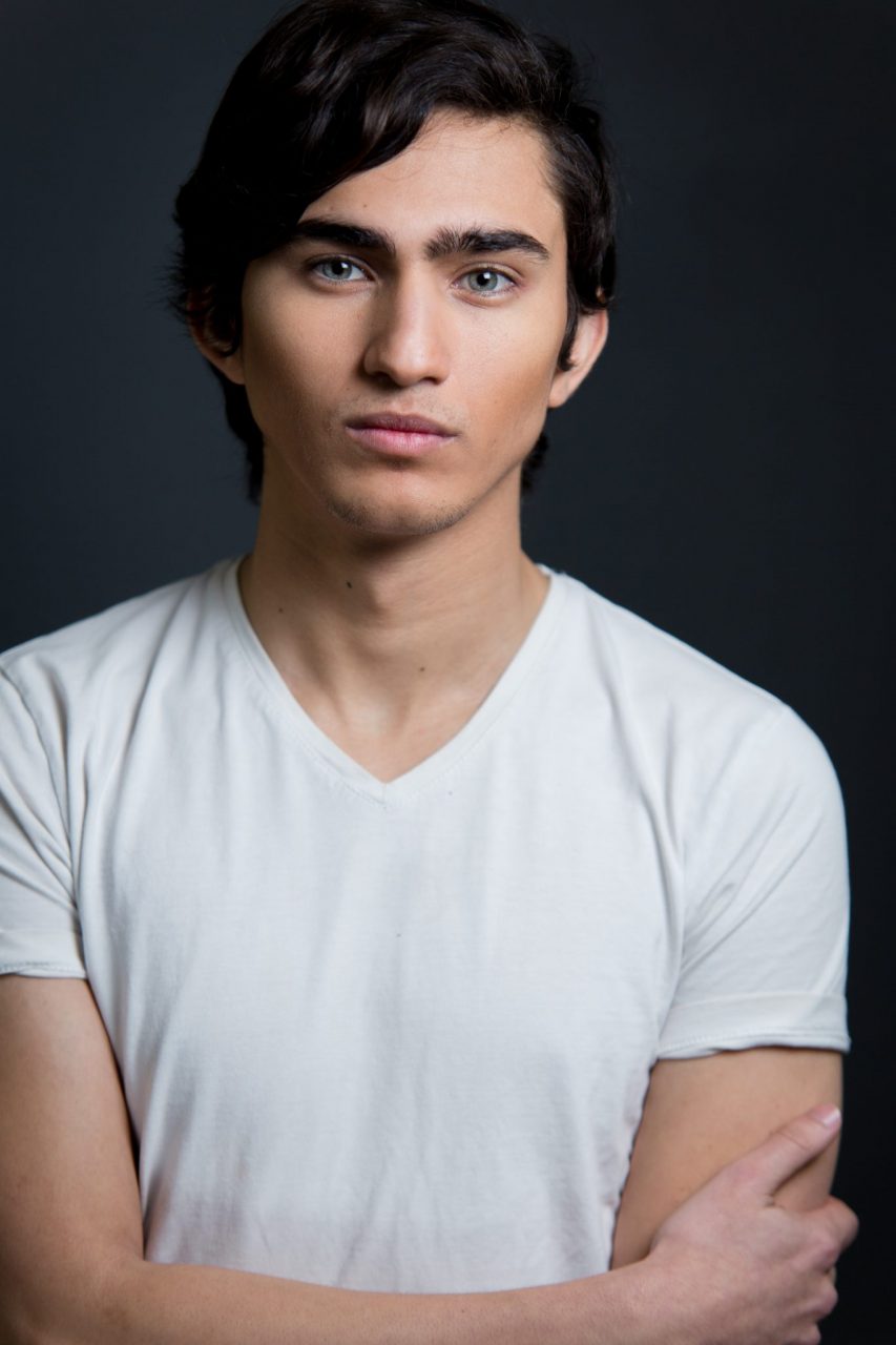 Victoria BC Headshot Photographer | Actor on grey background in studio
