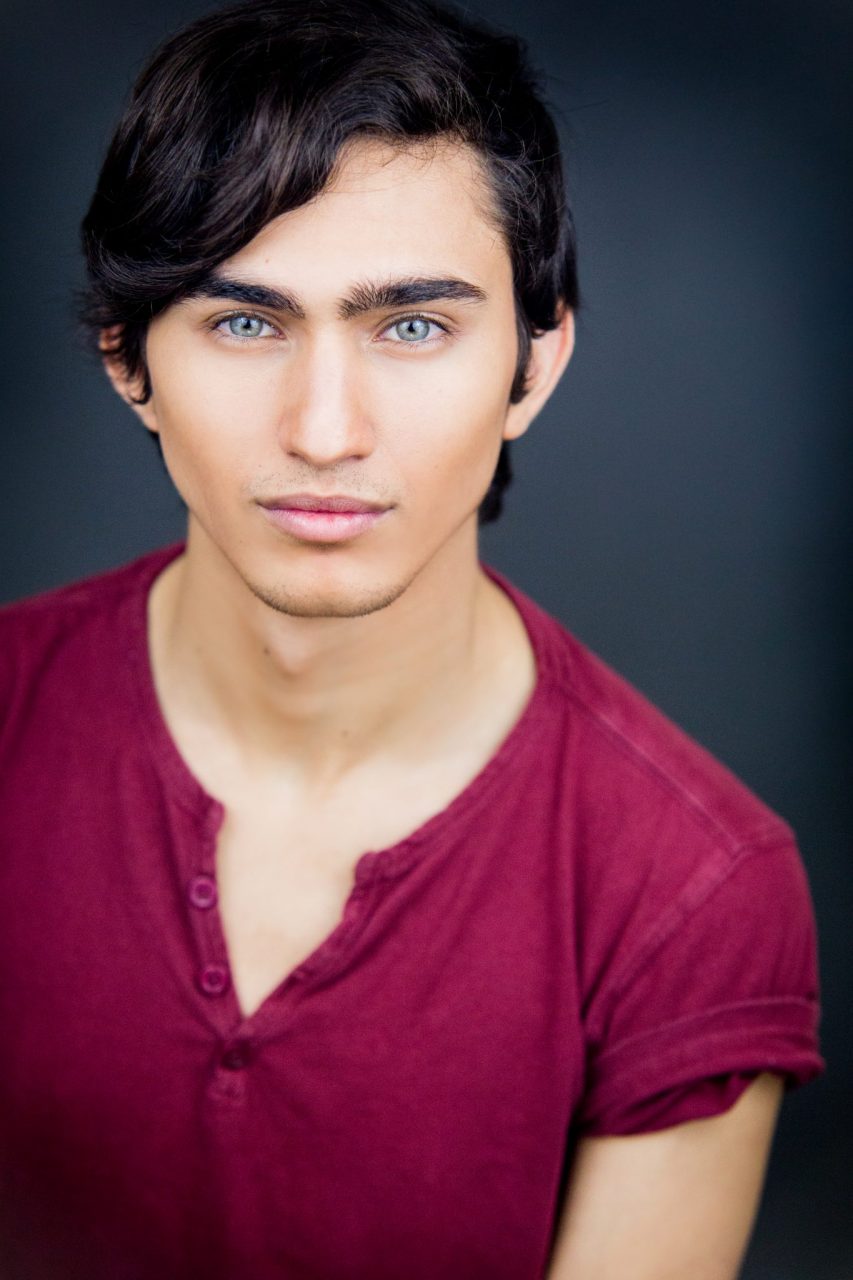 Victoria BC Headshot Photographer | Actor on grey background in studio